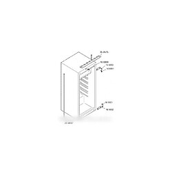 Charnière inferieure pour réfrigérateur bosch b/s/h