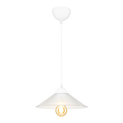 Helloshop26 Lustre lampe lumière suspendu suspension en plastique hauteur 48 cm E27 blanc / transparent 03_0007498