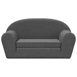 Avis Maison Chic Canapé-lit convertible 2 places, Clic-Clac pour enfants anthracite peluche douce -GKD24233