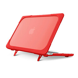 Avizar Coque Macbook Pro 13'' 2020 Protection Intégrale Rigide Contour Souple Rouge