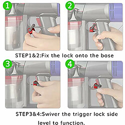 Acheter Magnifique pour tuyau d'extension Dyson et verrouillage de gâchette-tuyau Flexible et support d'interrupteur pour aspirateur Dyson V15V11V10V8V7