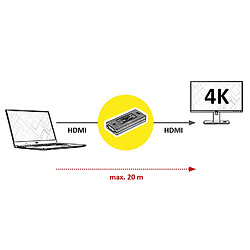 Avis VALUE HDMI 4K Extension vidéo Max. 20 m - résolution UHD 4K - 3840 x 2160 @ 60 Hz.