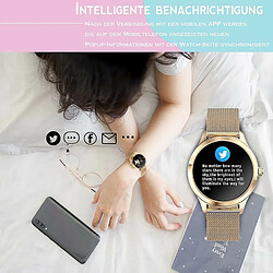 Acheter Chrono Smartwatch Mesdames Or, IP68 Étanche Fitness Tracker Montre Connectée Dames, avec Gestion du Cycle Féminin Moniteur de Fréquence Cardiaque Moniteur de Pression Artérielle Moniteur de Sommeil Montre-Bracelet Dames pour Android iOS(or)