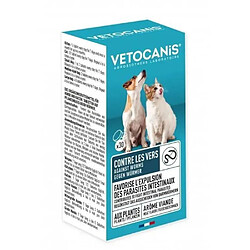 VETOCANIS Comprimés contre les Vers intestinaux pour Chien et Chat - Boite de 30 comprimés