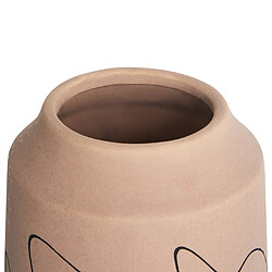 Acheter Beliani Vase à fleurs SUNFISH Céramique 33 cm Beige sable