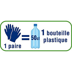 MAPA - Travaux Courants Fibres Recyclées - Gants de Jardinage Multi-Usages Fibres Recyclées - Flexibles et Résistants - Taille 7/M