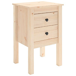 Maison Chic Lot de 2 Tables de chevet - Tables de Nuit 40x35x61,5 cm Bois de pin massif pas cher