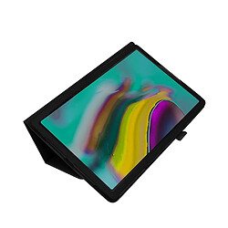 Avis Etui en PU texture litchi avec support noir pour votre Samsung Galaxy Tab A 10.1 (2019) SM-T515