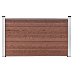 vidaXL Clôture de jardin WPC 180x105 cm Marron