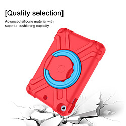 Acheter Coque en TPU + Silicone avec béquille pivotante à 360° rouge/bleu pour votre Apple iPad 10.2 (2019)