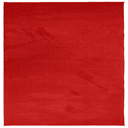 vidaXL Tapis OVIEDO à poils courts rouge 200x200 cm