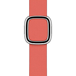 Leather Band Modern Buckle pour Apple Watch Series 1 á 9 / SE (38/40/41 mm) | Series 10 (42 mm) - Taille S - Pink Citrus