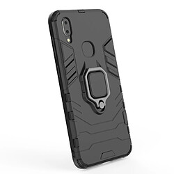 Wewoo Coque Housse de protection antichoc PC + TPU pour Vivo V11i, avec support d'anneau magnétique (Noir)