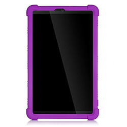 Coque en silicone souple avec béquille coulissante violet pour votre Lenovo Tab M8 8705/8505