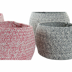 Set de basket DKD Home Decor Coton (2 pcs)