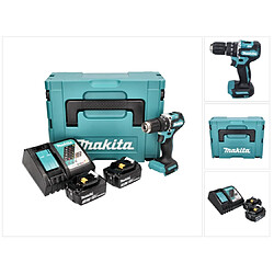 Makita DHP 487 RFJ Perceuse-visseuse à percussion sans fil 18 V 40 Nm Brushless + 2x Batteries 3,0 Ah + Chargeur + Makpac