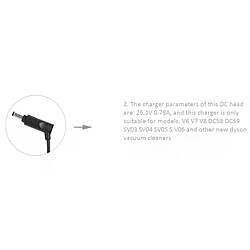 Acheter Adaptateur de chargeur pour Dyson V6 V7 V8, cordon d'alimentation pour aspirateur à main libre, prise US