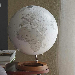 Atmosphere Globe terrestre lumineux Full Circle Reflection Ø 30 cm - Blanc