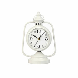 Gift Decor Horloge de table Lampe Blanc Métal 17 x 25 x 11,3 cm (4 Unités)