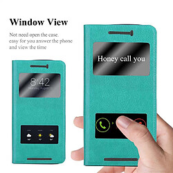 Avis Cadorabo Coque HTC ONE M9 Etui en Turquoise