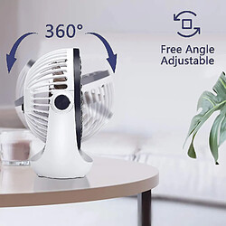 Acheter Ventilateur de Bureau Petit Ventilateur De Table Avec débit Fonctionnement Silencieux Vitesse Du Ventilateur Portable Réglable