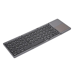 Avis Wewoo Clavier sans fil QWERTY noir B033 sans rechargeable à 3 plis 64 touches Bluetooth avec pavé tactile