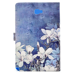 Avis Wewoo Housse Étui blanc pour Samsung Galaxy Tab A 10.1 2016 / P580 Fleurs Motif Horizontal en cuir Flip avec support & Slots de cartes Portefeuille