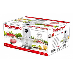 Acheter Techwood Mini Hachoir 800mL - 300W - 4 Lames en Inox avec Couvercle de sécurité blanc