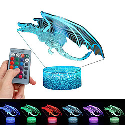 Universal Dino garçon jouets cadeaux,; 3D illusion lampe cadeaux pour la décoration de la chambre amplificateur; crèche (style 1)