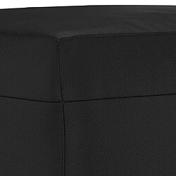 Maison Chic Repose-pied,Tabouret confortable Noir 70x55x41 cm Similicuir -MN48675 pas cher