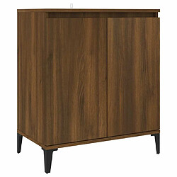 Maison Chic Buffet,Meuble de Rangement,commode pour salon,Cuisine Chêne marron 60x35x70 cm Bois d'ingénierie -MN13701