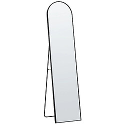 Beliani Miroir sur pied BAGNOLET 150 cm Noir