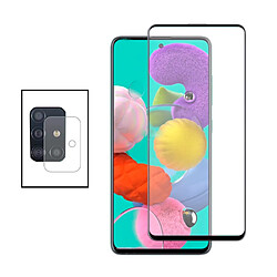 PHONECARE Kit Film Caméra Arrière + Film de Verre Trempé 5D Full Cover pour Samsung Galaxy A51