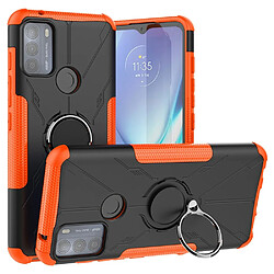 Coque en TPU anti-chocs avec béquille pour votre Motorola Moto G50 4G - orange