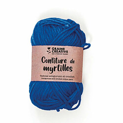 Graines Creatives Fil de coton spécial crochet et amigurumi 55 m - bleu roi