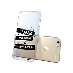 Coque iPhone 6/6S rigide transparente Jolie Mignonne et chiante Ecriture Tendance et Design Evetane