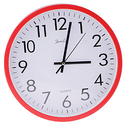 horloge murale silencieuse qualité quartz à piles bureau à domicile 10 ""rouge