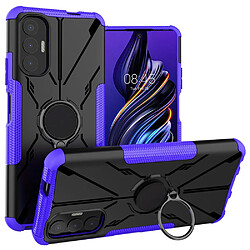 Coque en TPU anti-chute, 2-en-1 avec béquille pour votre Tecno Pova 3 4G - violet