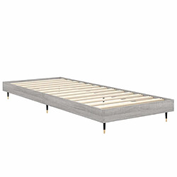 Acheter vidaXL Cadre de lit sans matelas sonoma gris 75x190 cm