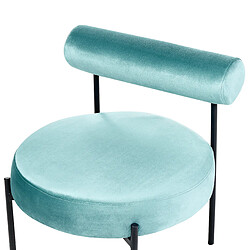 Acheter Beliani Fauteuil ALPHA Velours Turquoise