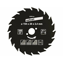 Avis Wolfcraft 6364000 Lame scie circulaire CT 20Dts Diamètre 150 x 20 mm