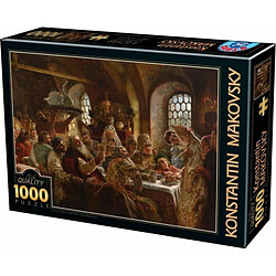 D-Toys - 75680/MA 01 - Puzzle - 1000 pièces - Makovsky A Boyar - Mariée