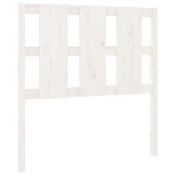 vidaXL Tête de lit blanc 105,5x4x100 cm bois massif de pin