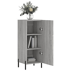 Avis vidaXL Buffet Sonoma gris 34,5x34x90 cm Bois d'ingénierie