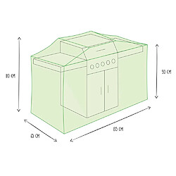 Perel Garden Housse de barbecue d'extérieur 135 cm pas cher