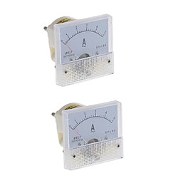 2 X 85L1 AC Voltmètre Pointeur Analogique Tension Mètre Jauge 2.5 Classe de Précision 0-5A