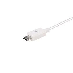 Wewoo Câble blanc pour Samsung Galaxy, Huawei, Xiaomi, LG, HTC et autres smartphone 20 cm Micro USB à Micro USB de partage de puissance de la batterie,