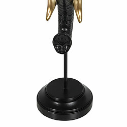 Acheter BigBuy Home Figurine Décorative Noir Doré Eléphant 20,5 x 14,3 x 35,5 cm