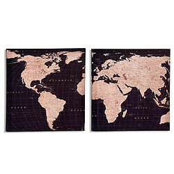 Gift Decor Toile Mappemonde 1,5 x 28 x 28 cm (36 Unités)