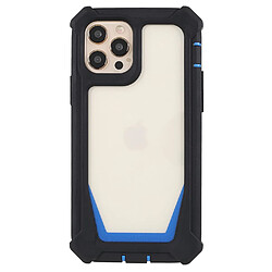 Coque en TPU + acrylique détachable 2-en-1 noir/bleu pour votre iPhone 12/12 Pro 6.1 pouces